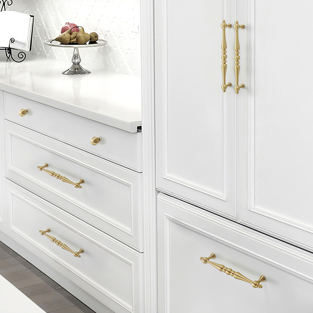 Vintage Brass Gold Wardrobe Cabinet Handles