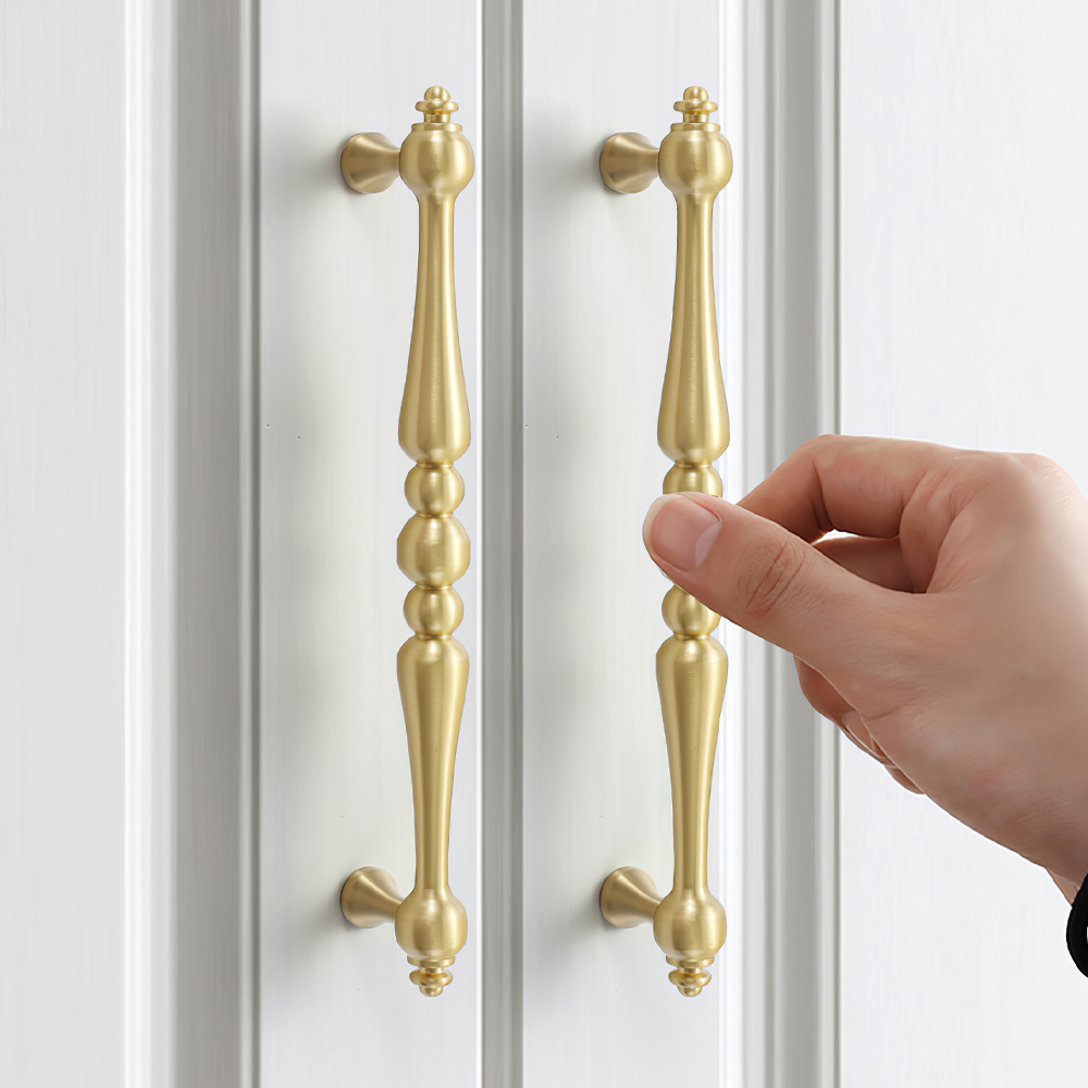 Vintage Brass Gold Wardrobe Cabinet Handles