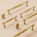 Vintage Brass Gold Wardrobe Cabinet Handles