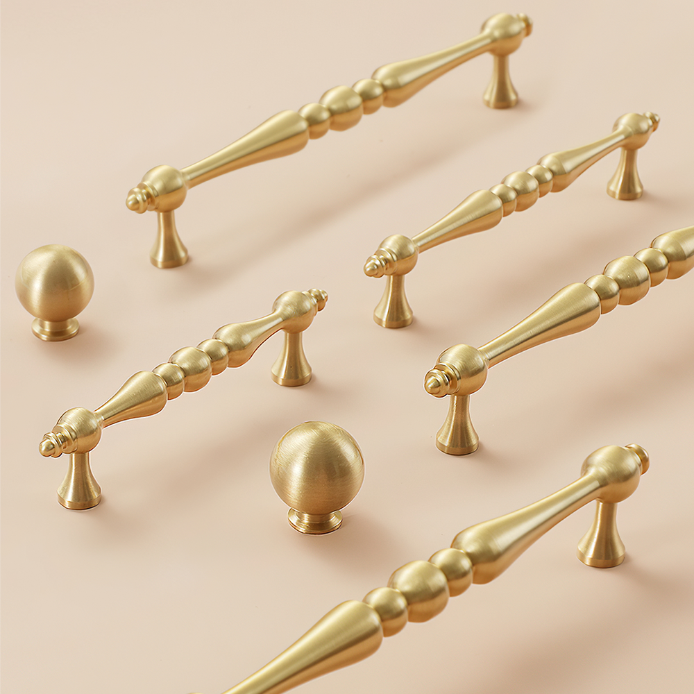 Vintage Brass Gold Wardrobe Cabinet Handles