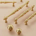 Vintage Brass Gold Wardrobe Cabinet Handles