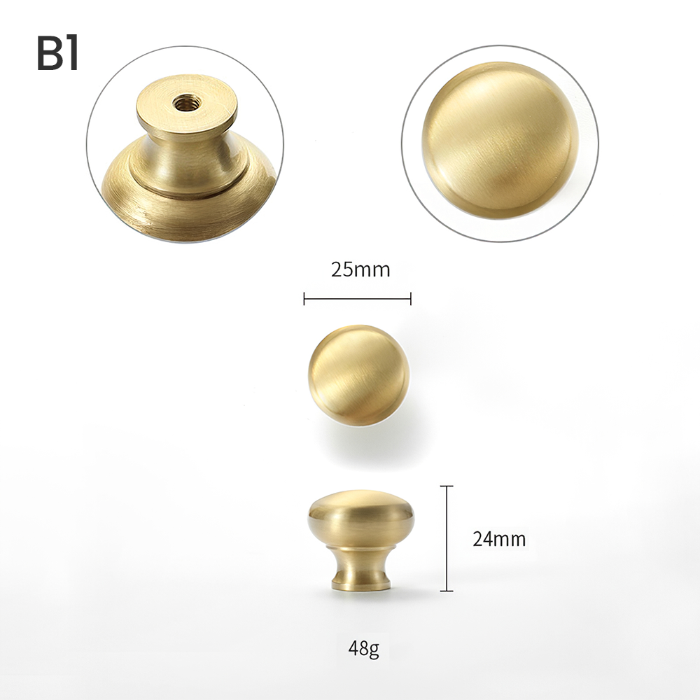 Vintage Brass Gold Wardrobe Cabinet Handles