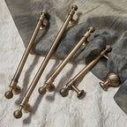 Retro Bronze Solid Brass Drawer Pulls Cabinet Handles