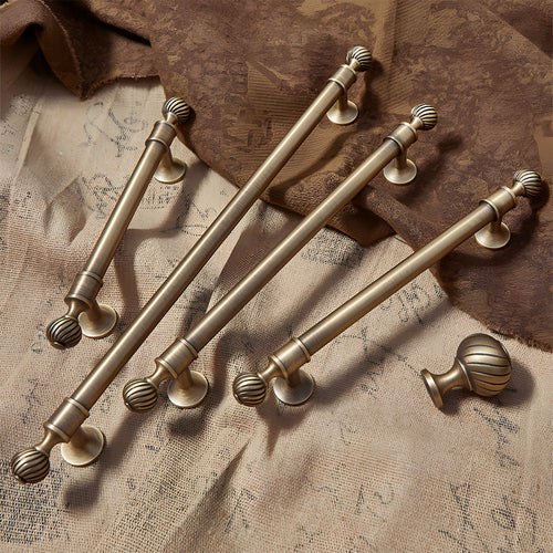 Antique bronze solid brass cabinet hardware handles and knobs in assorted sizes