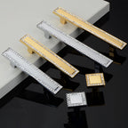 Crystal Square Cabinet Handles