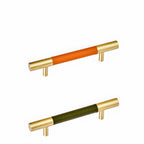 Luxury Leather Wrapped Cupboard Handles & Knobs