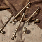 Retro Bronze Solid Brass Drawer Pulls Cabinet Handles