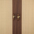 Medieval Brass Round Wooden Head Cabinet Handles