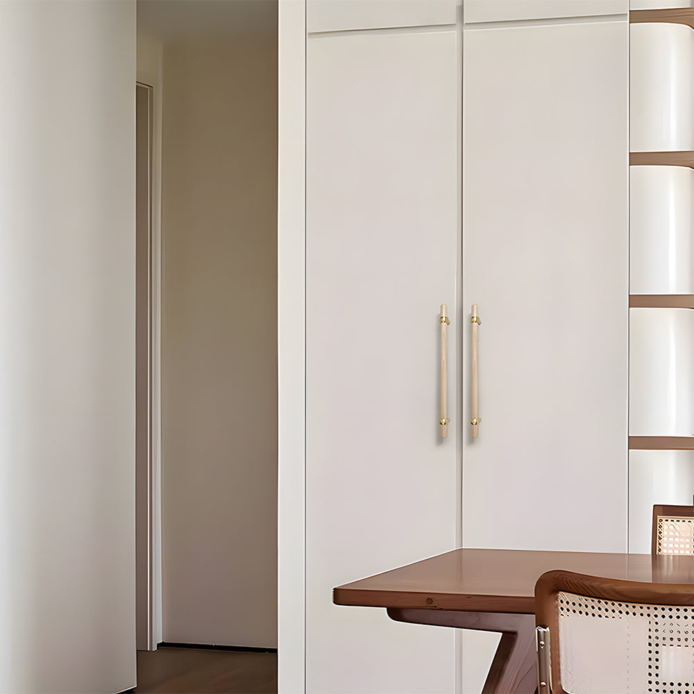 Modern Simple Wooden Cabinet Drawer Handles