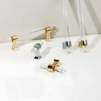 Modern Transparent Acrylic Wardrobe Door Handle