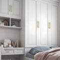 Simple Gold Brass Cabinet Handles