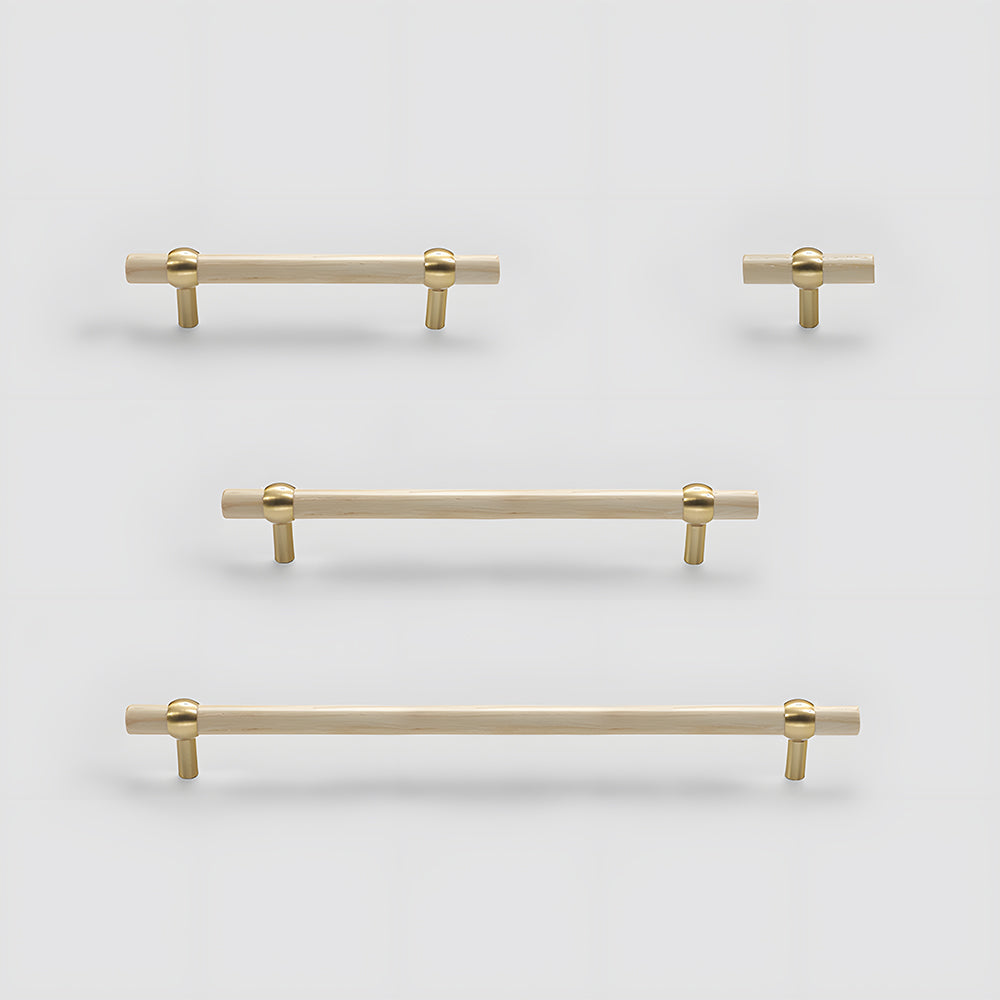 Modern Simple Wooden Cabinet Drawer Handles