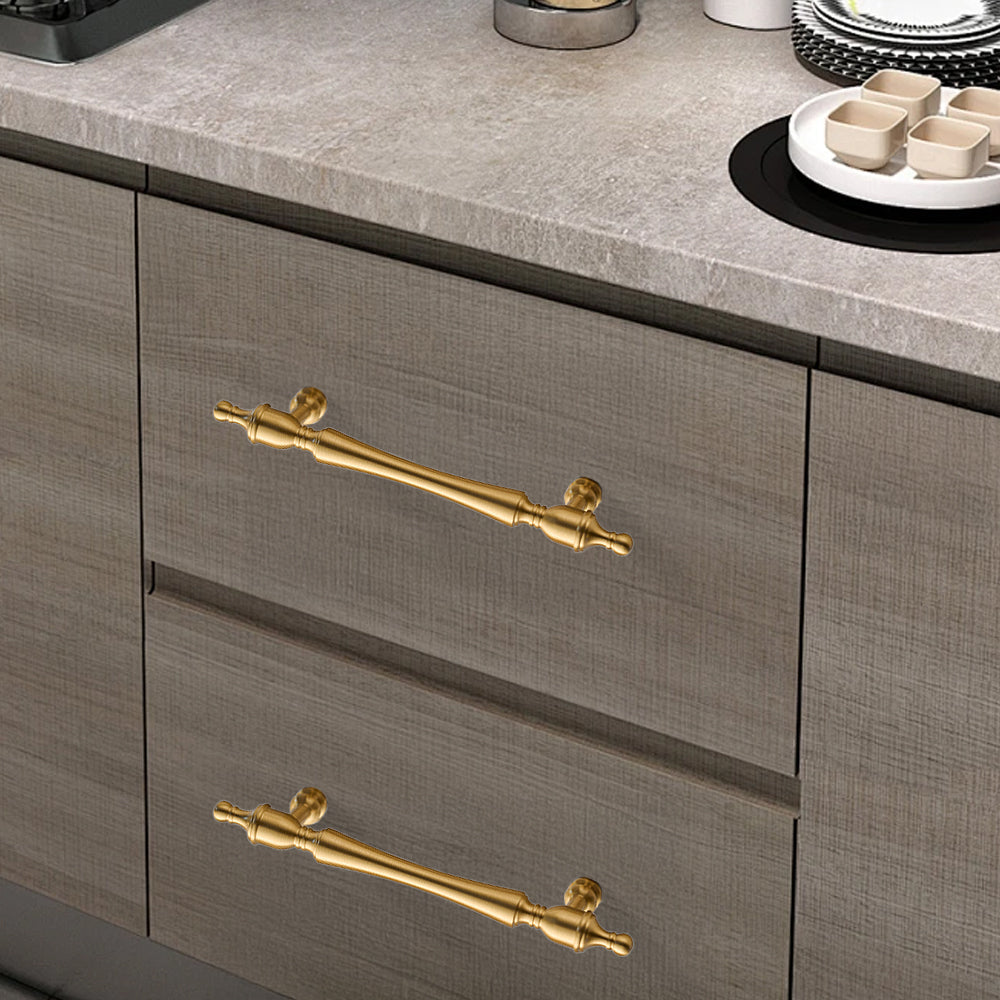 Gold Brass Kitchen Cabinet Door handles