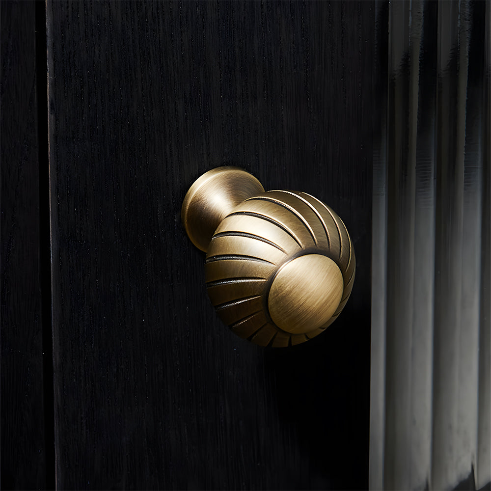 Retro Bronze Solid Brass Drawer Pulls Cabinet Handles