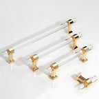Modern Transparent Acrylic Wardrobe Door Handle