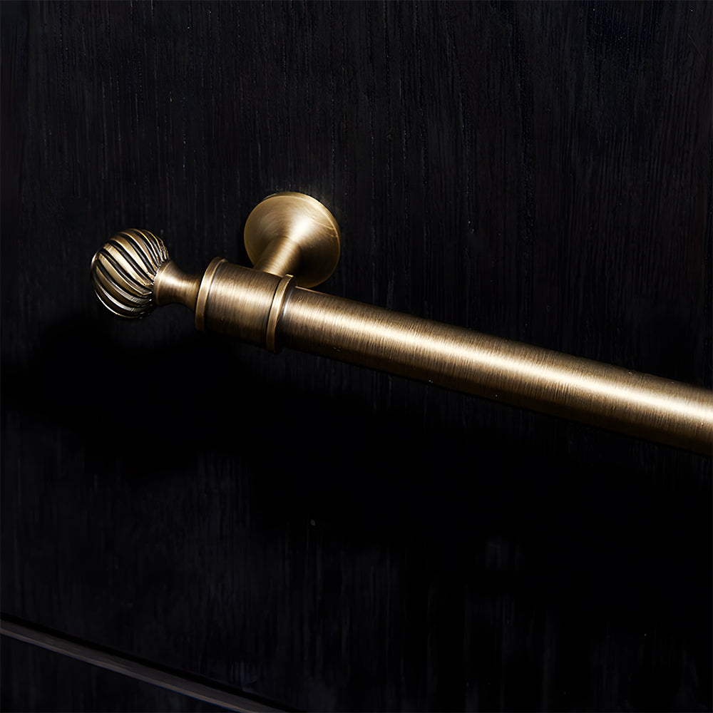 Retro Bronze Solid Brass Drawer Pulls Cabinet Handles