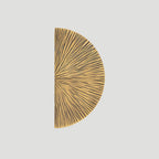 Vintage Brass Textured Semi Circle Cabinet Handles