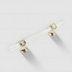 Simple Acrylic Transparent Bathroom Cabinet Handles
