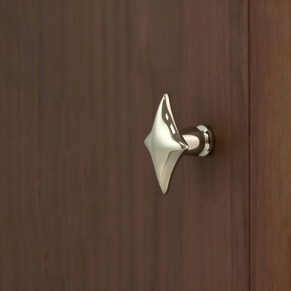 Antique Bronze Star Solid Brass Kitchen Cupboard Handles & Knobs