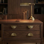 Vintage Brass Textured Semi Circle Cabinet Handles
