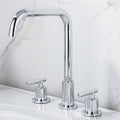 Dual Lever Brass Bathroom Tap_Chrome