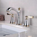 Three-Hole Copper Deck Mounted Basin Tap_Chrome