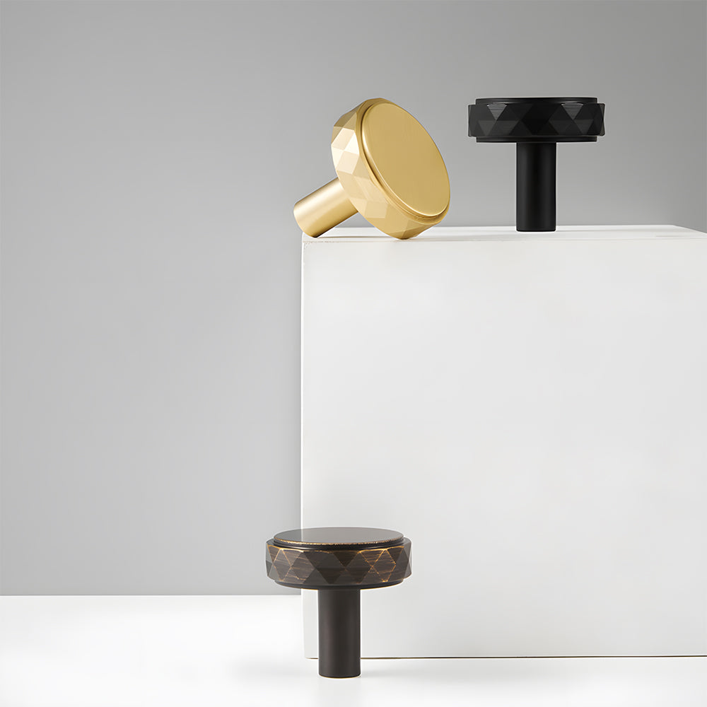 Retro Art Deco Solid Brass Cabinet Handles
