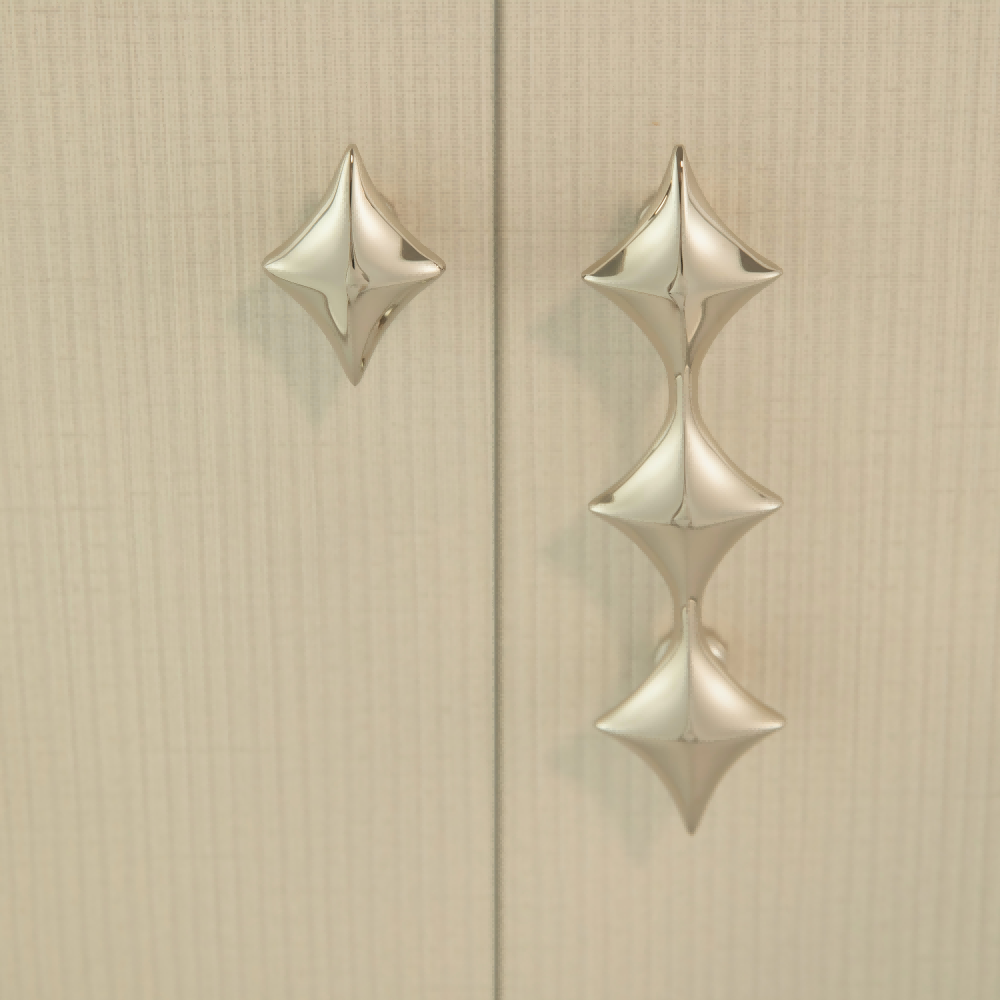 Antique Bronze Star Solid Brass Kitchen Cupboard Handles & Knobs
