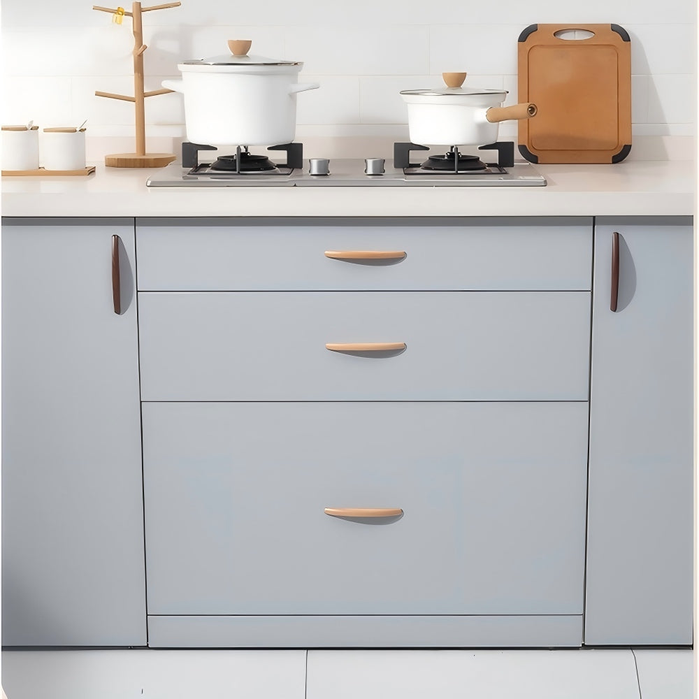 Modern Natural Wood Cupboard Handles