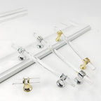 Simple Acrylic Transparent Bathroom Cabinet Handles