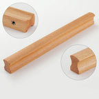 Unique Solid Natural Wood Cabinet Drawer Pulls
