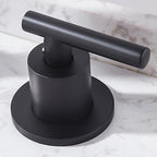 Brass Widespread 2-handle Sink Tap_Black