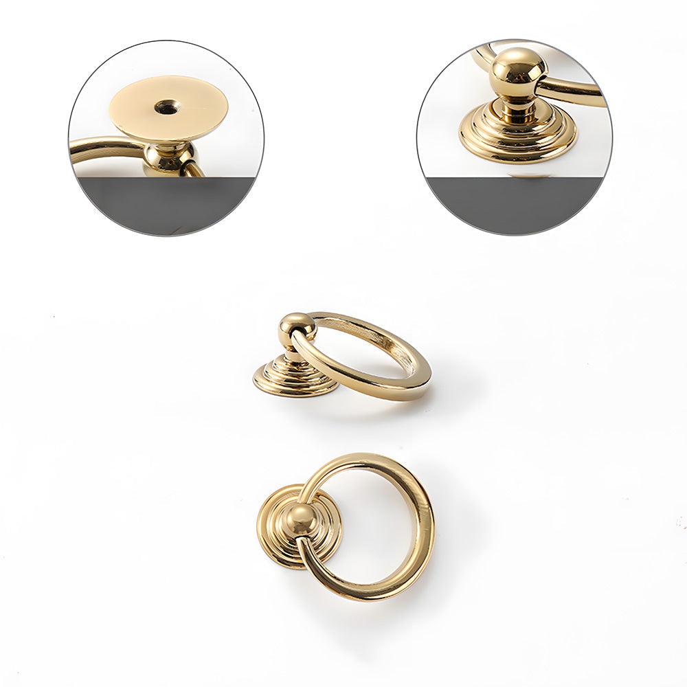 Vintage Art Deco Brass Cabinet Knobs and Pulls