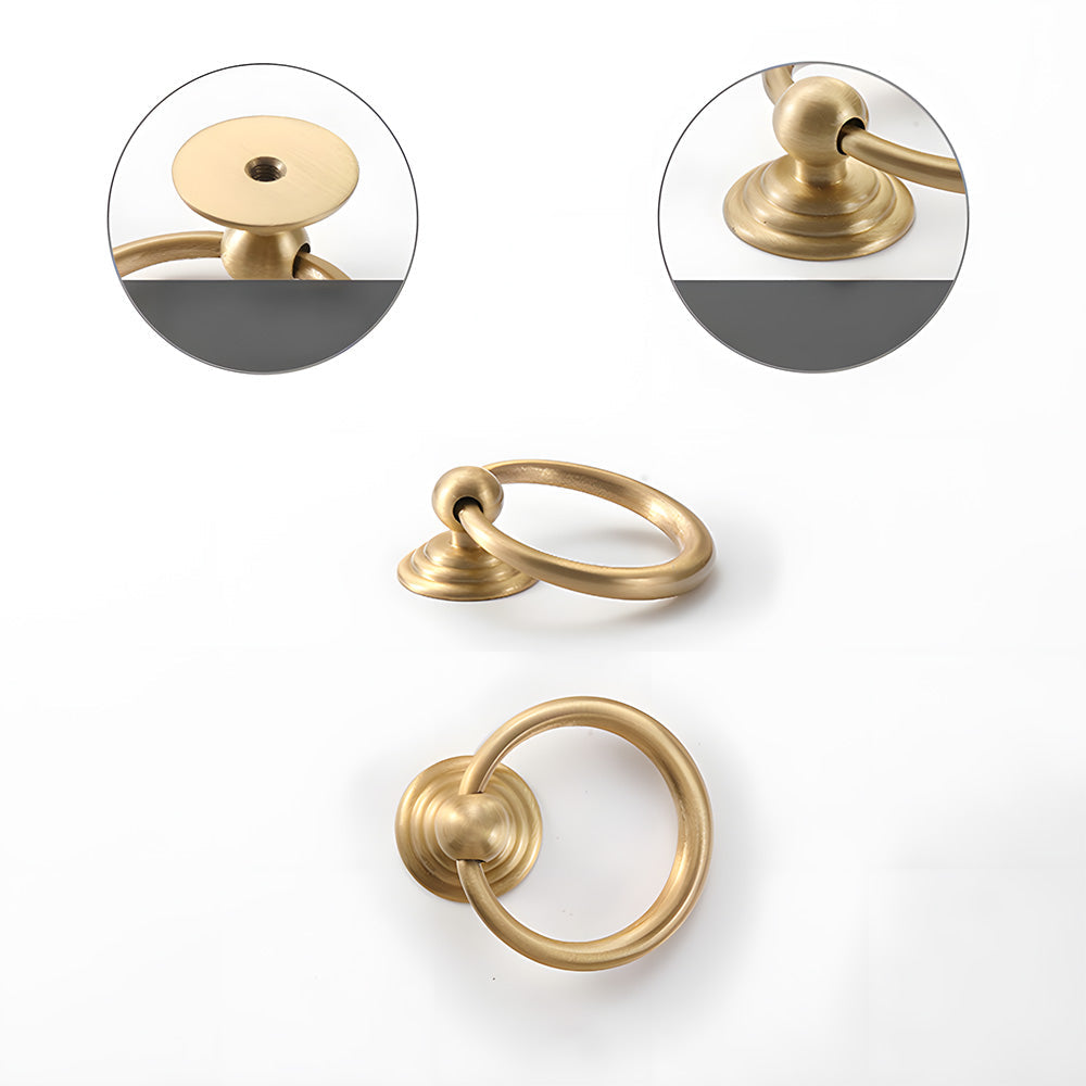 Vintage Art Deco Brass Cabinet Knobs and Pulls