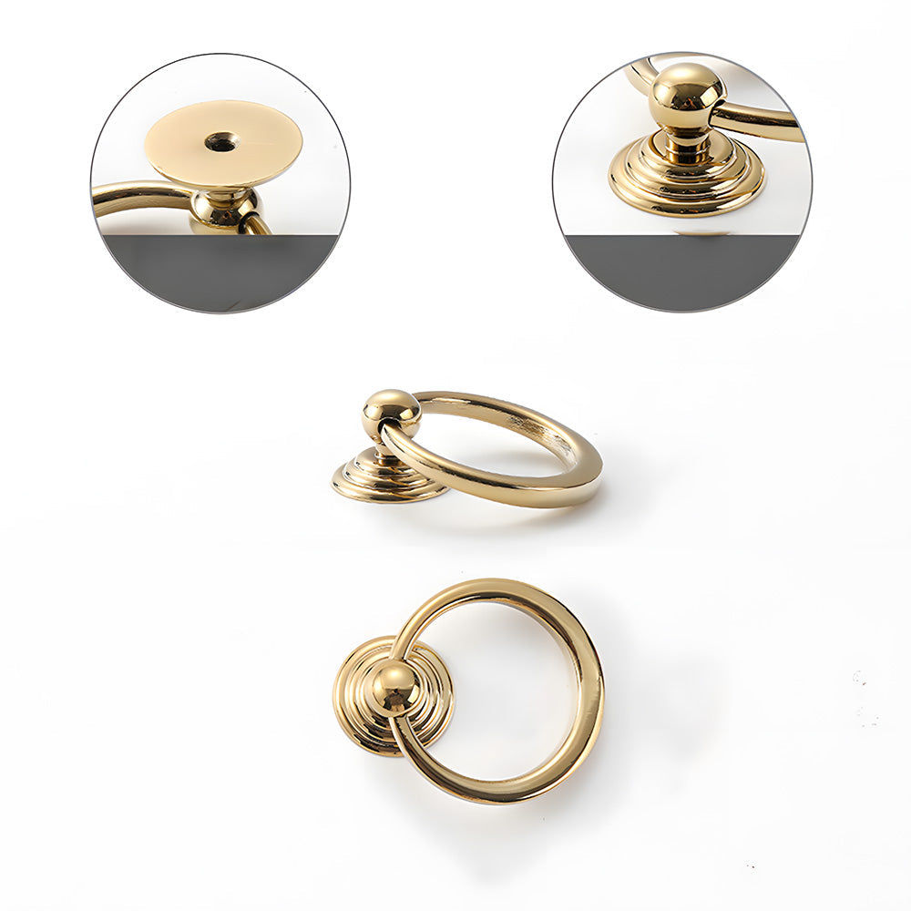 Vintage Art Deco Brass Cabinet Knobs and Pulls