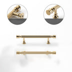 Vintage Art Deco Brass Cabinet Knobs and Pulls