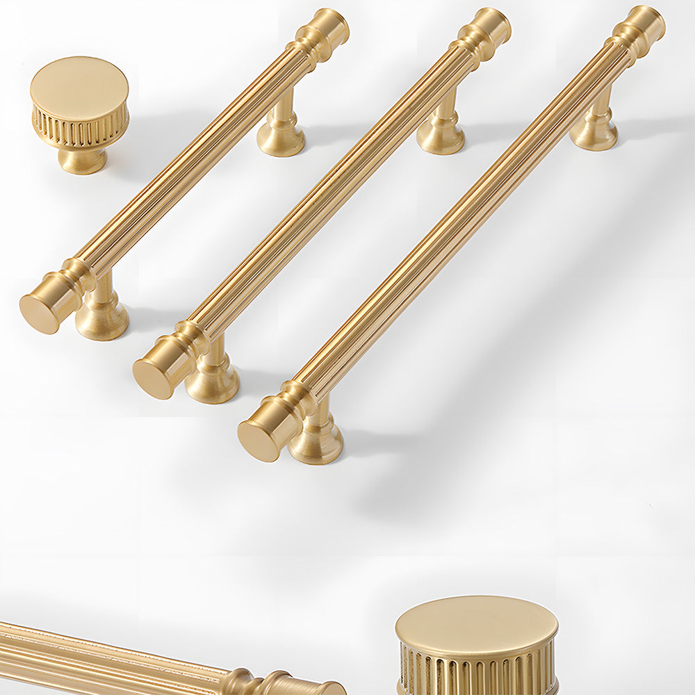 Vintage Art Deco Brass Cabinet Knobs and Pulls