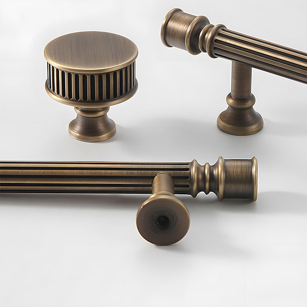 Vintage Art Deco Brass Cabinet Knobs and Pulls