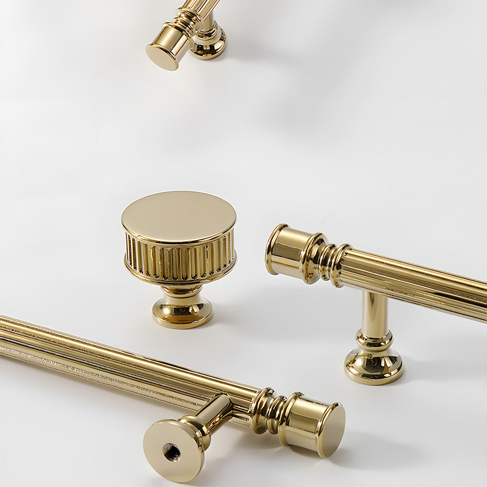 Vintage Art Deco Brass Cabinet Knobs and Pulls