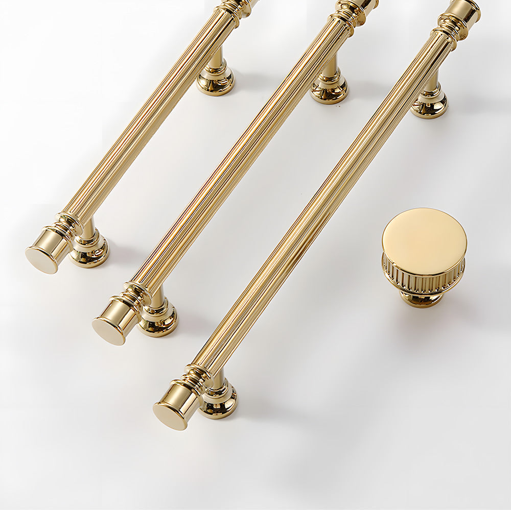 Vintage Art Deco Brass Cabinet Knobs and Pulls