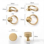 Vintage Art Deco Brass Cabinet Knobs and Pulls
