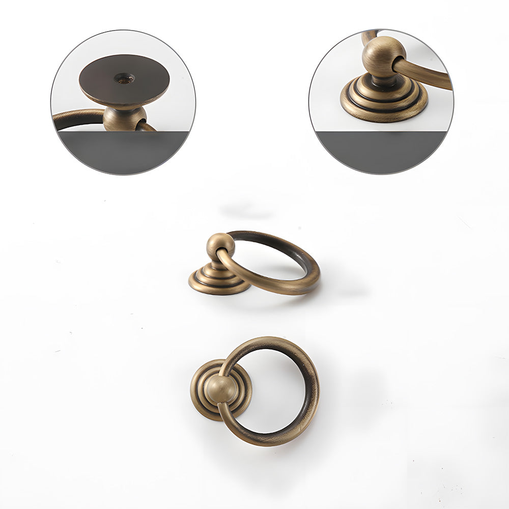 Vintage Art Deco Brass Cabinet Knobs and Pulls