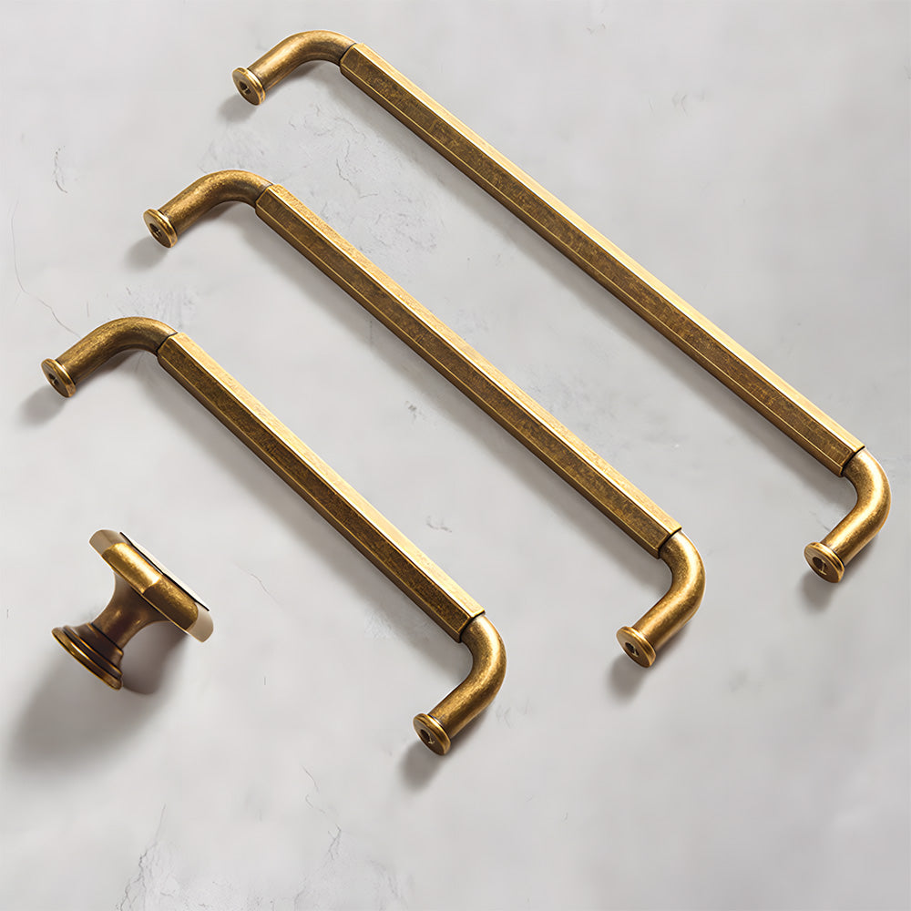 Retro Antique Bronze Solid Brass Cabinet Pulls