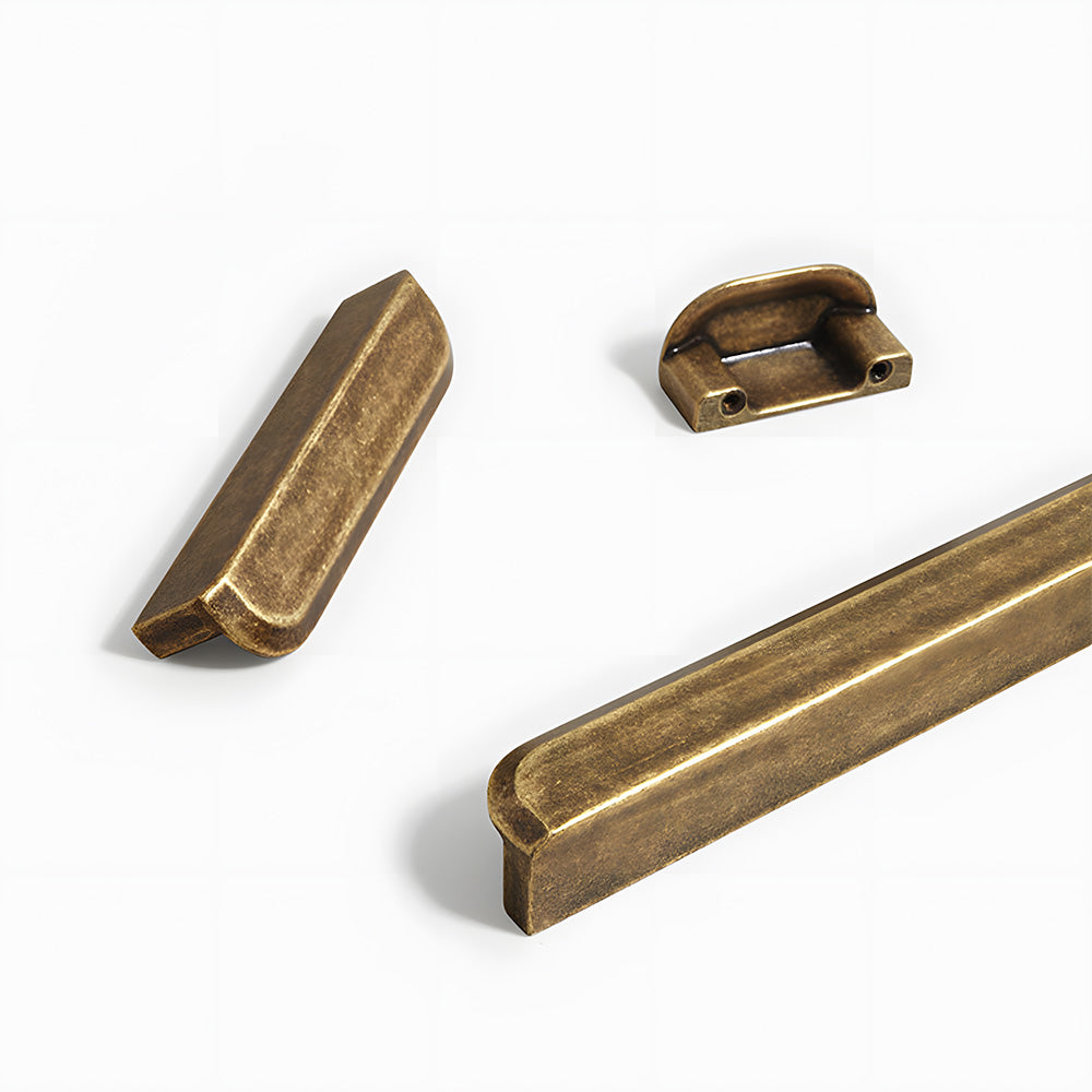 Vintage Antique Bronze Brass Drawer Handles