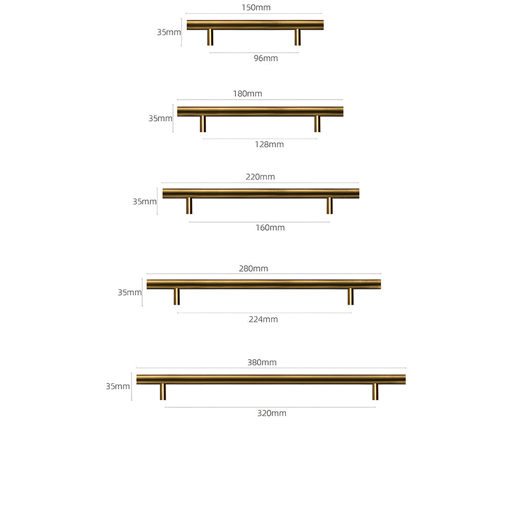 Luxury Simple Brass Drawer Pulls Cabinet Handles