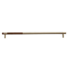 Luxury Brass Walnut T-bar Kitchen Cupboard Handles