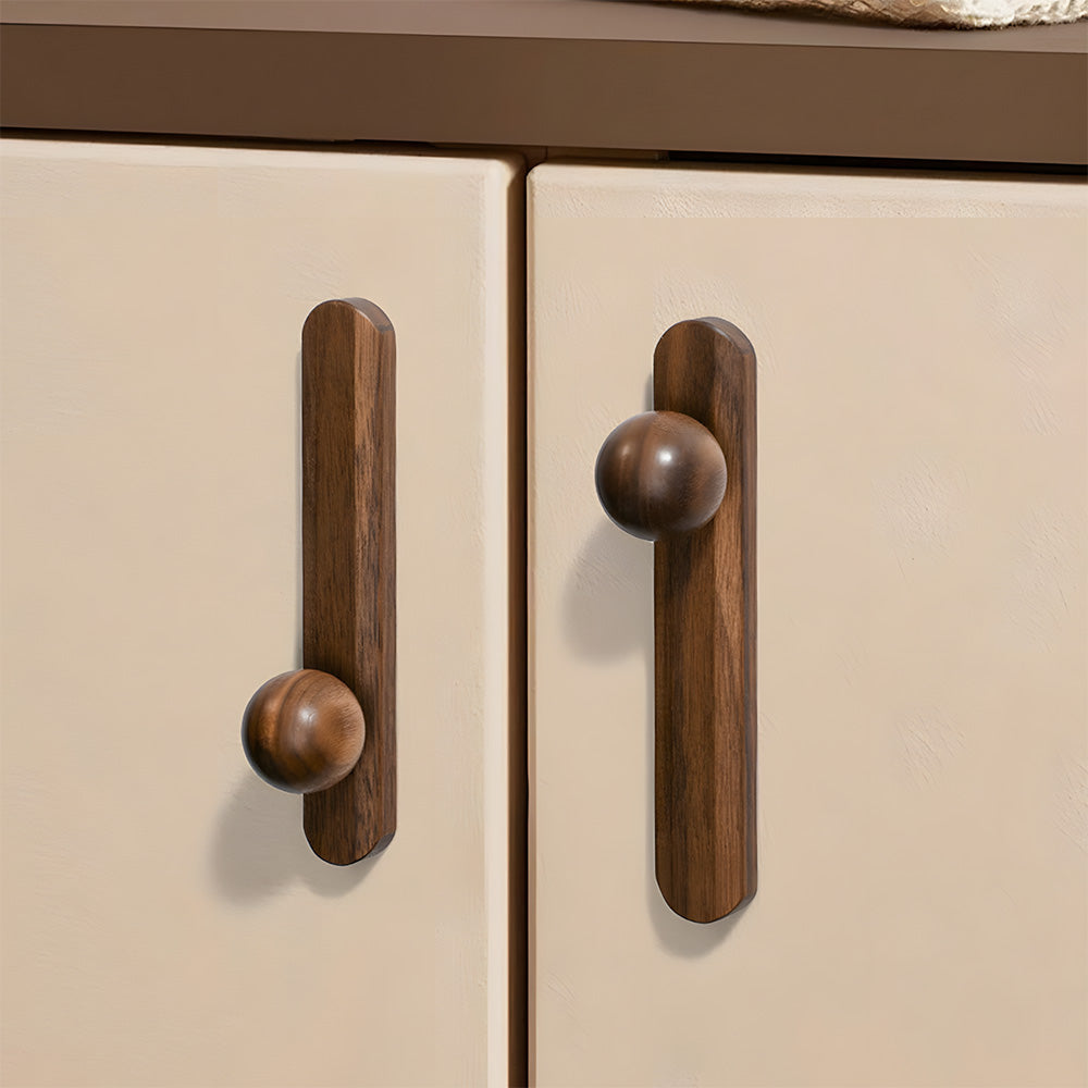 Modern Natural Wood Dresser Wardrobe Handles