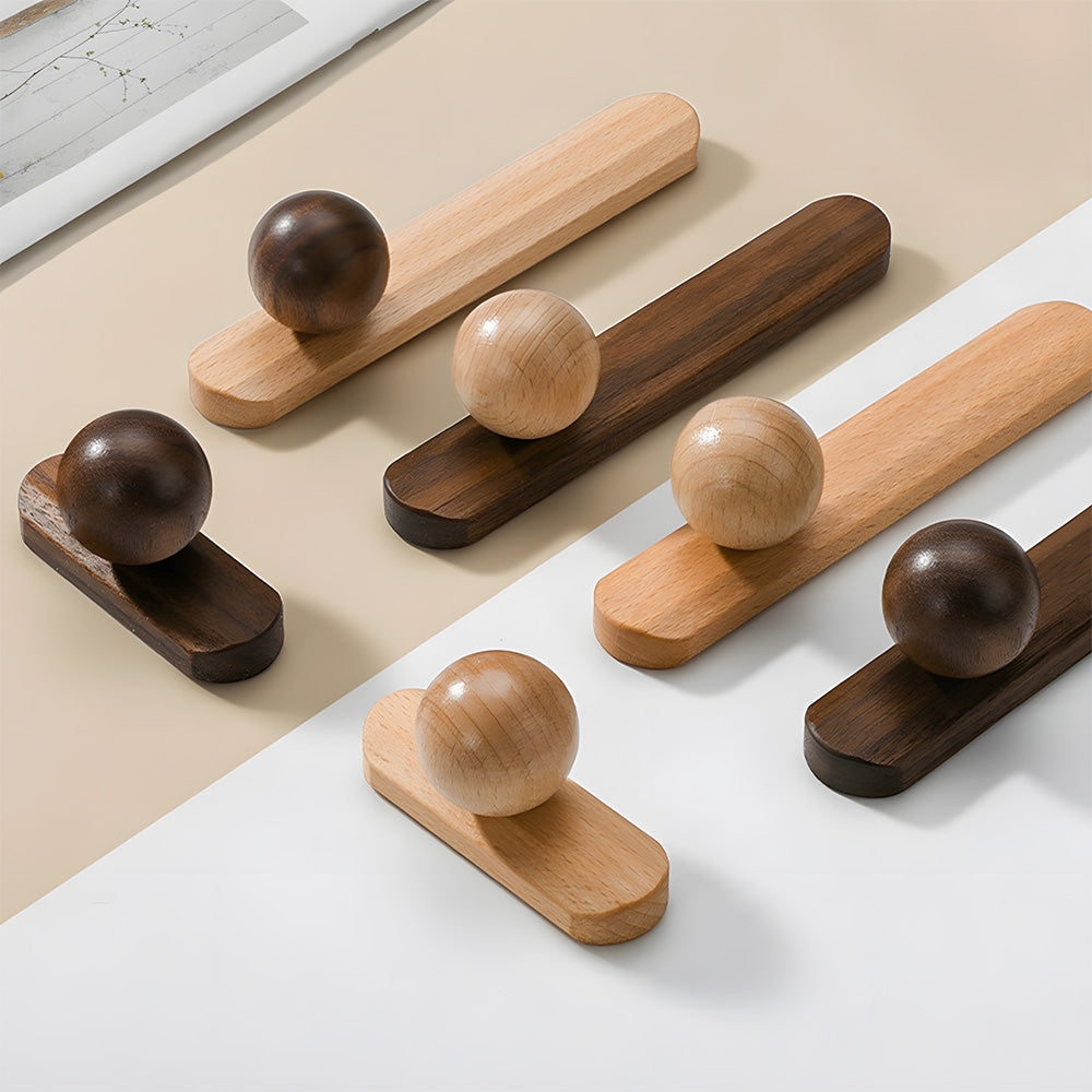 Modern Natural Wood Dresser Wardrobe Handles