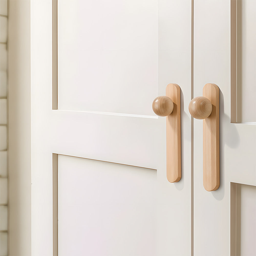 Modern Natural Wood Dresser Wardrobe Handles