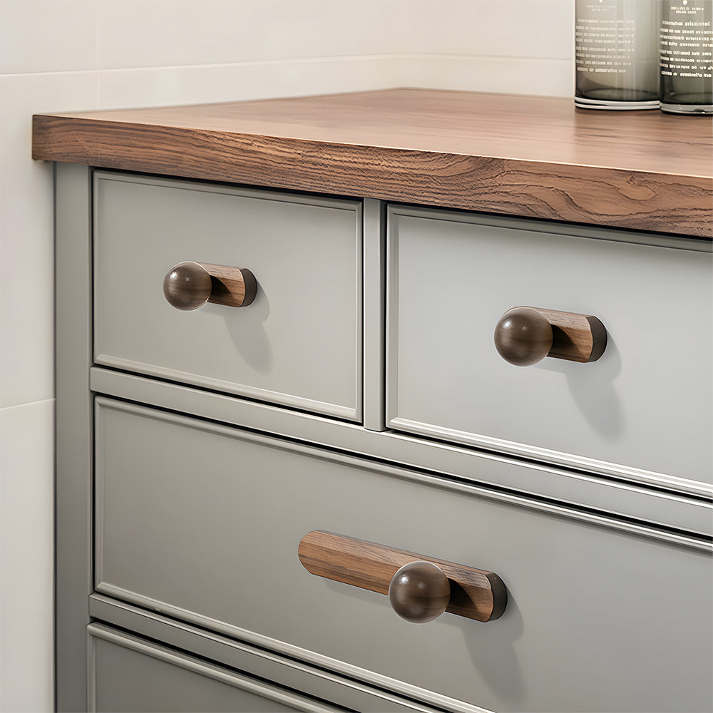 Modern Natural Wood Dresser Wardrobe Handles